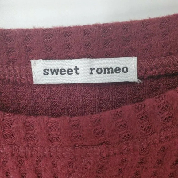 Sweet Romeo Cozy Thermal Pullover Waffle‎ Knit NWT - Picture 8 of 9
